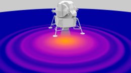 Apollo 12 Lander Lunar Surface Simulation