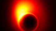 black hole in M87 distorts the appearance of the jet near the event horizon