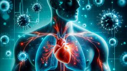 COVID Heart Cardiology Art Concept
