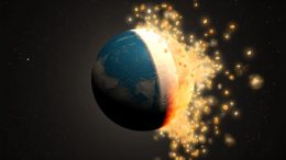 Early Earth Large Collision