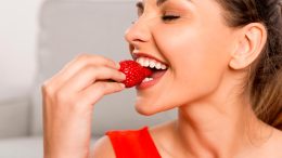 Eating a Strawberry