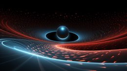 Gravitational Waves Astrophysics Art Concept