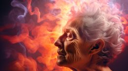 Hot Flashes Dementia Concept