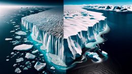 Ice Sheet Melting Art Concept