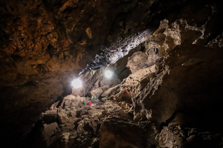 Interior of the Cueva De Los Murciélagos De Albuñol