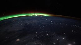 ISS Aurora Dances in Earth's Atmosphere