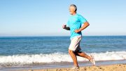 Man Running on Beach