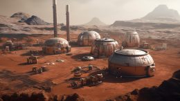 Mars Base Gas Tanks Concept Art