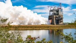 NASA RS 25 Engine Hot Fire Certification Testing at Stennis