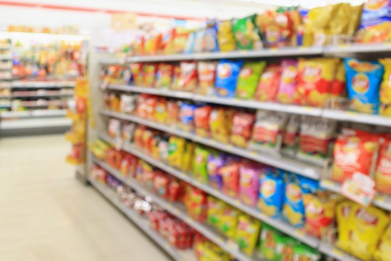 Processed Food Aisle Supermarket