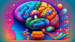 Psychedelics Plus Psychotherapy Art Illustration