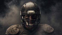 Sad Football Player Smoke