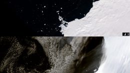 Satellite Images of Shrinking Glaciers Along Western Antarctica