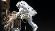 Spacewalk at International Space Station