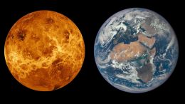 Venus and Earth