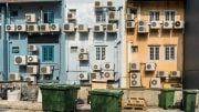 Wall of Air Conditioners