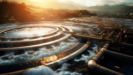 Wastewater Treatment Plant Art Concept