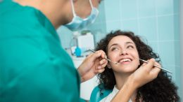 Woman Smiling Dentist Appointment